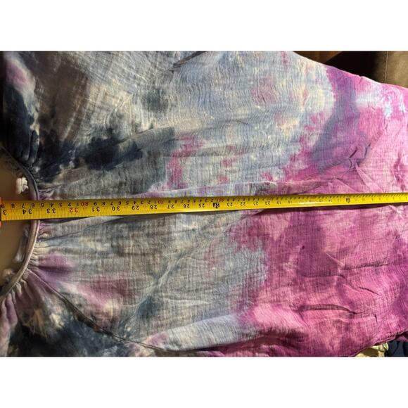 Old Navy Shirt Dress 2X Womens Lounge Beach Coverup Casual Tie Dye Pockets - Picture 9 of 10